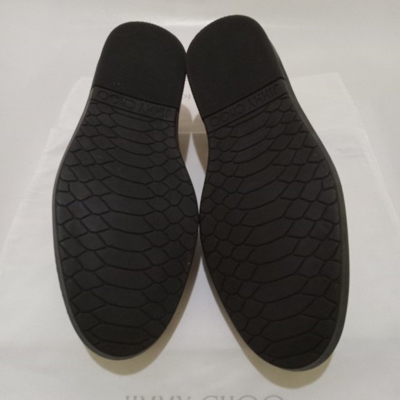 Jimmy Choo Metallic Gold Patent Leather Grove Slip-On - EU44 US11 - Picture 10 of 10